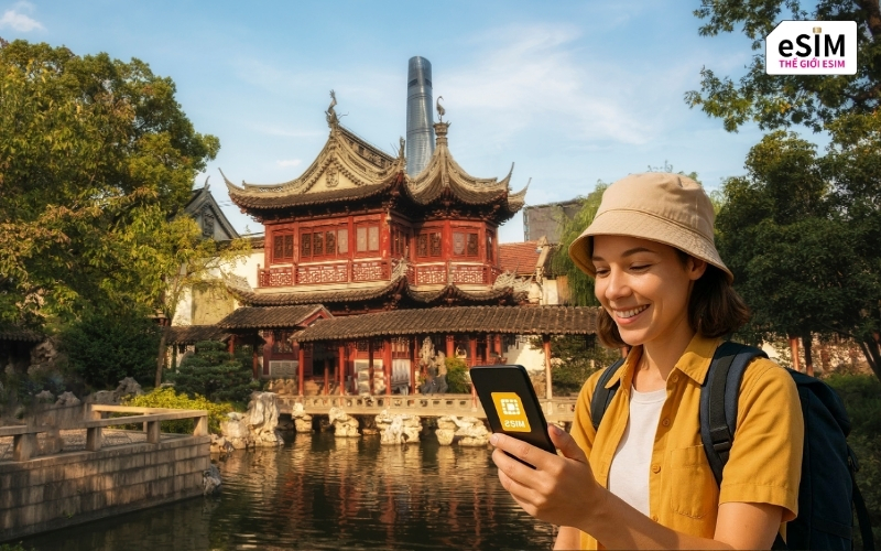 eSIM du lịch giúp bạn kết nối liền mạch tại Thượng Hải, chủ động di chuyển và khám phá thành phố.